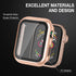 Apple Watch Series 9 & 8 & 7 45mm Case with Built-in Tempered Glass Screen Protector, Ultra-Thin Bumper Full Cover Hard PC Protective Case for iWa...