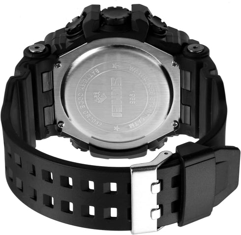 FANMIS Men's Digital 50M Waterproof Electronic Sport Watch Rubber Band Army Military 24H Time LED Light 164FT Water Resistant Calendar Date Day Wa...