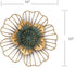 Funerom Golden Floral Wall Decoration Metal Flower Wall Decor 11x1.5x11 inches...