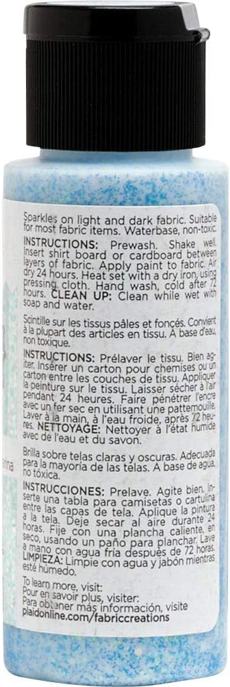 Fabric Creations Fantasy Fabric Ink Paint, 2 oz, Glitter Sea Serpent...