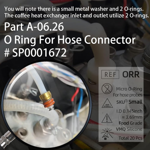 O-Ring Repair Kit for Breville Oracle Espresso Hose Connectors NTC Probes, to Solve Coffee Machine Thermal GFCI outlet leakage issues...