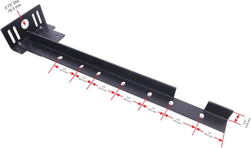 Tech Team #00712 Bed Frame Extension Set, Extend a Metal Bedframe to Meet a Headboard or Footboard, 2 Pieces, Hardware Included...