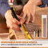 Multi-Function Scribing Tool, Construction Aluminum Alloy Scribe Tool with Deep Hole Pencil for DIY Woodworking, Compass Contour Gauge, Floor Corn...