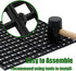 8 Pieces 5.9x11.8in (15X30cm) Aquarium Grid Plastic, Fish Tank Divider, Egg Crate for DIY Filtration and Bottom Protection in Aquascaping (Black-N...