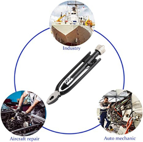 Acouto Safety Wire Pliers 8.3in Safety Wire Tool with 25ft Wire, High Carbon Steel Wire Twisting Tool for Aircraft Automobile Industrial...