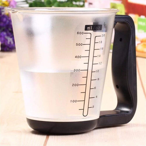 1Pcs Digital kitchen Electronic Measuring Cup Scale Household Jug Scales with LCD Display Temp Measurement 16x12.5x13.5cm (black)...