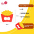 Teething Toys for Babies Soothe Teething Pain and Itching Gums, Food Grade Silicone Teethers for Babies 0-6 Months/6-12 Months, (Fries)...