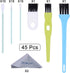 45 Pcs Cell Phone Cleaning Kit, Wisdompro USB Charging Port Cleaner and Headphone Jack Brush Tool Set Compatible with iPhone, iPad, Airpod, Laptop...