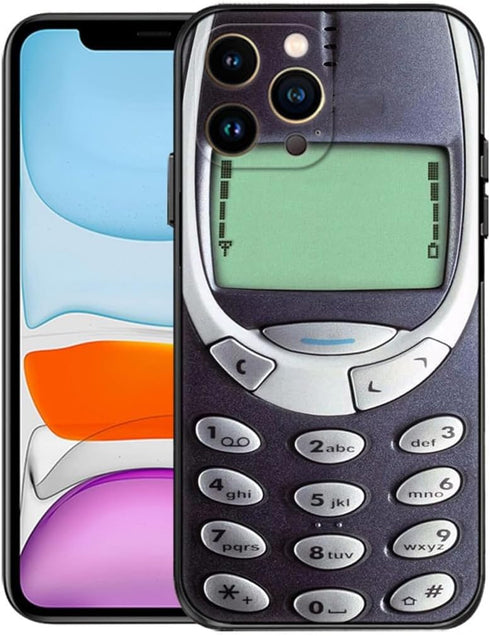 iPhone 12 Mini 5.4-in Case,Cute 3D Cartoon Funny Kawaii Soft Silicone Fashion Retro Nokia Stylish Design Skin Cover Cases?A personalized Specially...