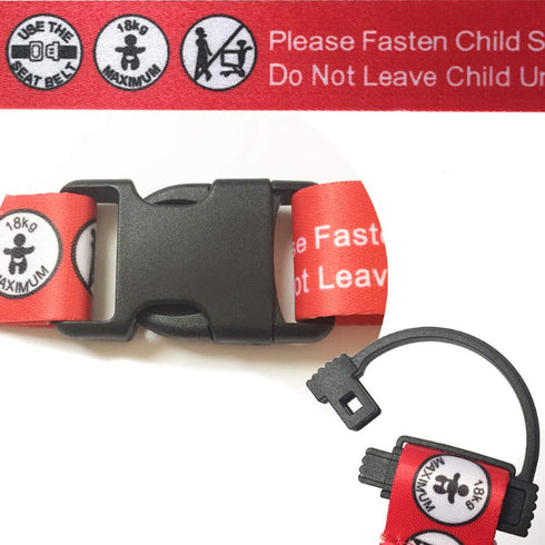Hooshing Kids Baby Safety Seat Belt Adjustable Supermarket Shopping Cart Belt Chair Seat Belts Red...