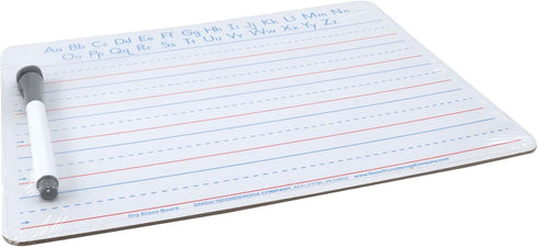 Pacon Handwriting Whiteboard Dry Erase Set, 2-Sided, Ruled/Plain, with Marker/Eraser, 9" x 12"...