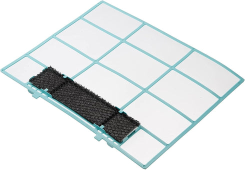 PATIKIL 13.58" x 10.83" Air Conditioner Air Filter, Plastic Air Filtering Screen Replacement with Air Filter Foam for HVAC, Blue Black...