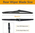 2 Pack Rear Wiper Blades for Jeep Grand Cherokee 2014-2022 / Hyundai Accent 2012-2022 / Toyota Prius V 2012-2019 / Kia Soul 2010-2019/ Hyundai Kon...
