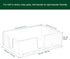 Acrylic Sticky Note Holder, Self-Stick Note Pad Holder W/O Pads - Note Dispenser Memo Pad Holder Desk Organizer for School Office Home (4''x6'' Cl...