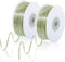 200 Yards 1/8 Inch Sage Green Ribbon, Thin Light Green Ribbon Double Faced Satin Ribbon for Gift Wrapping Bouquet Crafts Wedding Party Home Decora...