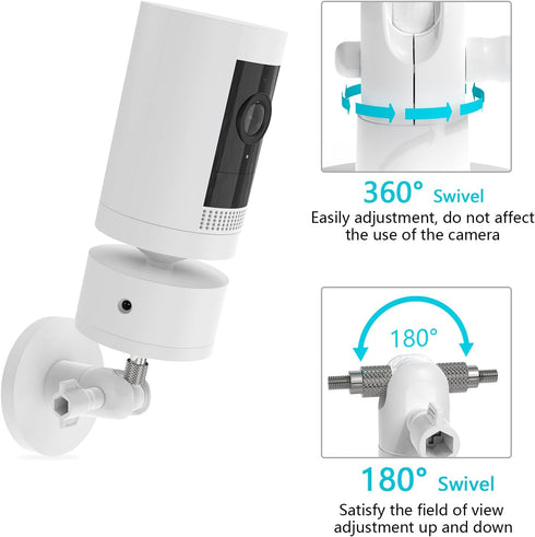 Security Camera Magnetic Mounting Brackets for R ing Indoor/Outdoor Pan-Tilt Mount, Compatible with Stick Up Cam Plug-in, Arlo, Eufy, Google Nest ...