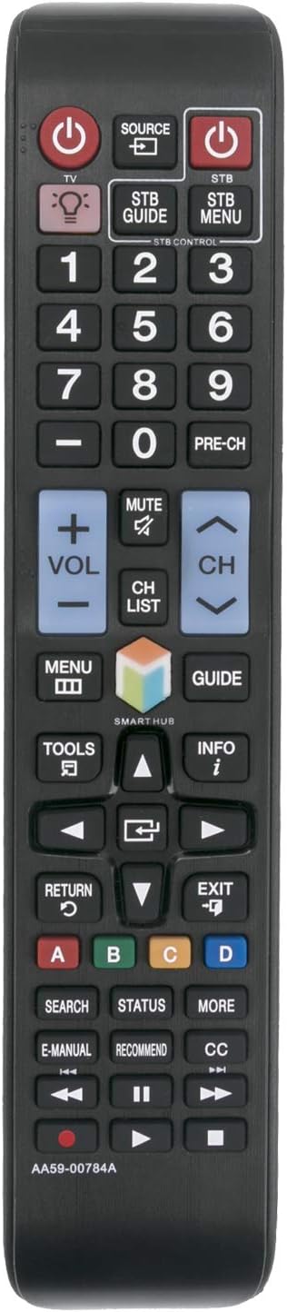 AA59-00784A AA5900784A Replace Remote Control fit for Samsung LED TV UN32F6300 Un40f6300 Un46f6300 Un50f6300 Un55f6300 Un60f6300 Un65f6300 AA59-00...