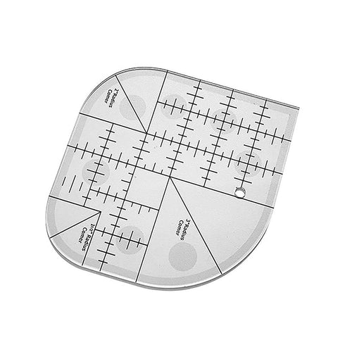 Curved Corner Cutter Ruler, Acrylic Sewing Patchwork Ruler Transparent Templates Creative Quilt Ruler Template Patchwork Tool DIY Sewing Supplies,...