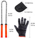 Pocket Chainsaw 25.6 Inch 65Mn Heavy Duty Fired Steel Hand Saw 33 Teeth Survival Chain Saw Folding Rope Saw for Camping Hiking Backpacking Gear Fa...