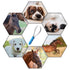 Dual-Sided Shedding Blade Shedding Blade Horse Hair Brush Horse Shedding Tool Dog Grooming Tool with Soft Touch Grip Handle for Pets Grooming Tool...