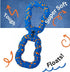 Tough Dog Pull Toy, Blue - Tough Dog Pull Toys for Aggressive Chewers, for Fetch, Tug of War and Dog Training...