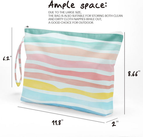 Makeup Bag, Wet Dry Bag, Toiletry Bag, Diaper Bag Waterproof Large Capacity Travel Cosmetic Bag, Zipper Pouch for Women, Girls, Mom, Sister, Frien...