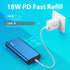 Miady USB-C 18W PD 3.0 Portable Charger 20000mAh, Fast Charging Power Bank/w MFi Certified Lightning Cable and 18W PD Charger, Power Pack Compatib...