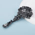 Bouquet Black Crystal Brooch for Unisex Teardrop Large Gorgeous Brooch Pin...