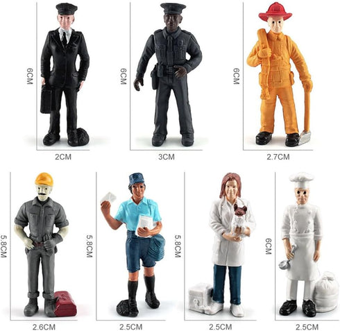 Toddmomy 1 Set Mini Figure Models?Mini Character Models Mini People Figurines Simulation People Scale Models for Miniature Scenes...