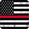 Rogue River Tactical Thin Red Line USA Flag Tattered Drink Coaster Set of 4 Gift for Firefighter Fire Department FD Home Kitchen Barware...