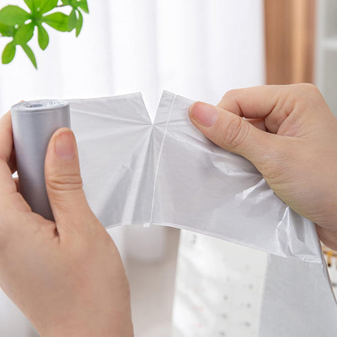 Desktop Small Garbage Bag Mini Trash Can Bag Suitable for Office, Bedroom, Desktop, 10 Rolls/200 Count, Gray...