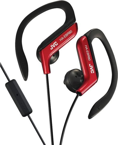 JVC HAEBR80R Sports Clip Headphones (Red)...