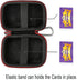 RAIACE Hard Travel Carrying Case for Set Enterprises Five Crowns Card Games, Protective Storage Bag. (Not Including Cards) - Black...