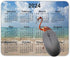 2024 Flamingo Calendar Mouse pad, Natural Rubber Mouse Pad, Quality Creative Gaming Mouse Pad Rectangle Mouse Personalized Desk Mouse Pad 9.5 inch...