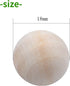 Jdesun 100 Pieces Unfinished Wooden Balls, Mini Round Craft Balls for DIY Projects, Kids Arts and Craft Supplies, 0.7 Inches Diameter....