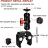 Super Clamp Camera Mount with Double Ball Head Adapter - Compatible with Canon Nikon DSLR, Gopro, LED Lights, Ronin-M/MX, Freefly MOVI - 360° Rota...