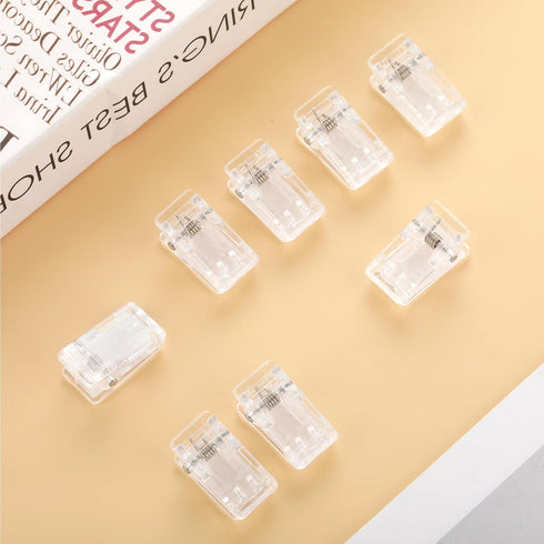 30 Pcs Self Adhesive Clips,Plastic Clips No Drill No Damage,Shower Curtain Clip Wall Clips for Hanging...