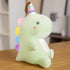 Dinosaur Stuffed Animal Plush Toys, Cute Dinosaurs with Unicorns Plush Toy Dolls, Soft Dino Plushies for Kids Plush Doll Gifts for Boys Girls (Gre...