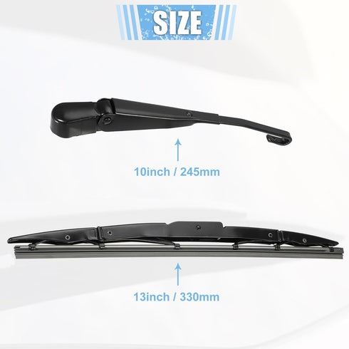 ACROPIX Rear Windshield Wiper Blade Arm Replacement Set OEM Quality Fit for Honda CR-V 2012-2016 - Pack of 2...