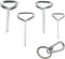 1Set Allen Wrench Set, Door Key with Full Loop for Push Bar Panic Exit Devices (T-shaped: 1x 5/64 + 1x 1/8 + 1x 5/32 + 1x 7/32, 1x keychain)...