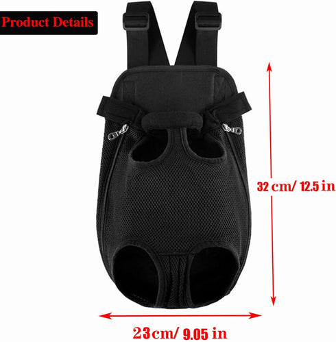 Pet Carrier Backpack - Adjustable Pet Front Cat Dog Carrier Backpack Travel Bag, Legs Out, Easy-Fit for Traveling Hiking Camping for Small Medium ...