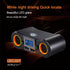 Dual USB Quick Charge QC3.0 Car Charger Adapter 2-Socket Cigarette Lighter Adapter with LED Voltmeter Suitable for Mobile Phones, car DVR, Navigat...