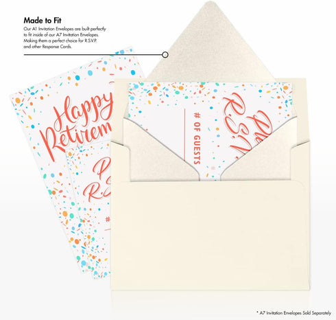 LUXPaper 4Bar A1 Contour Flap Invitation Envelopes | 3 5/8" x 5 1/8" | Quartz Metallic | 80lb. Text | 50 Qty...