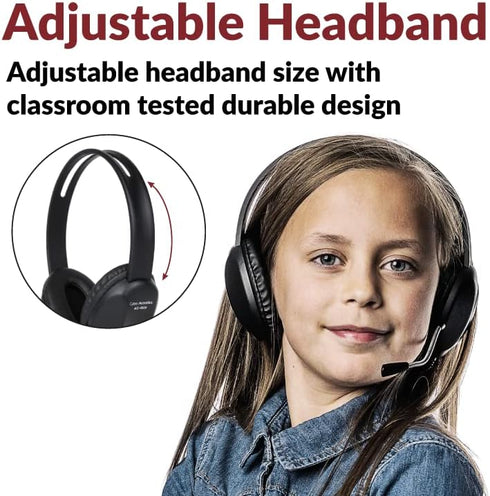 Cyber Acoustics Stereo USB Headset (AC-4006), Noise Canceling Microphone for PC & Mac, Perfect for Classroom or Home......