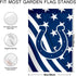 Football Sport Fans Double Two Sided House Flag 12 X 18 Inch?Welcome Decorations Garden Flag,Yard Outdoor Flags Decor (Blue Stripe Design)...