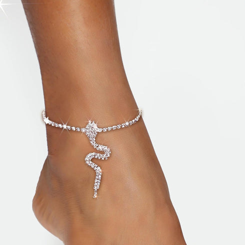 Snake Anklet Classy Gorgeous Ankle Bracelet Foot Chain (Silver)...