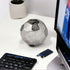 Modern Day Accents 3618 Facetado Silver Sphere, Filler Balls, Home Office, Room Decor, Desk, Tabletop, Modern Home Decor, Centerpiece, Decorative ...
