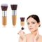 3 PCS Mini Travel Size Flat Top Face Foundation Brush Makeup Brush, with Synthetic Bristles & Bamboo Handle for Liquid,Cream, Flawless Powder Cosm...