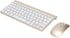 Keyboard Mouse Combo Set, 78 Keys Portable 2.4Ghz Keyboard Kit with 4 Nonslip Foot Pad Compatible with Windows Notebook Desktop etc(Gold)...