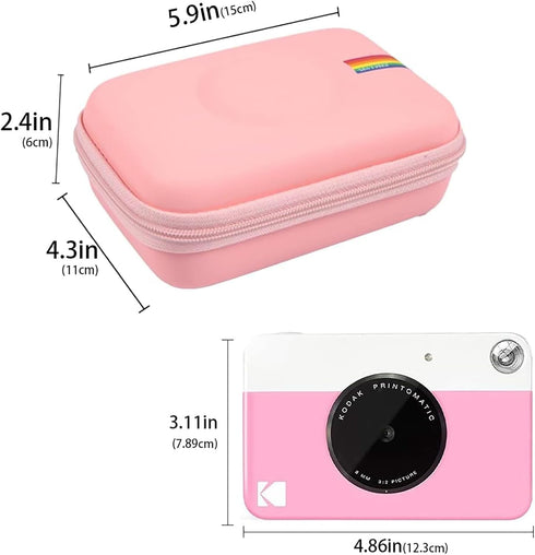 Leayjeen Kids Camera Case Compatible with Kodak Printomatic Digital Instant Print Camera(Case Only) (Pink)......